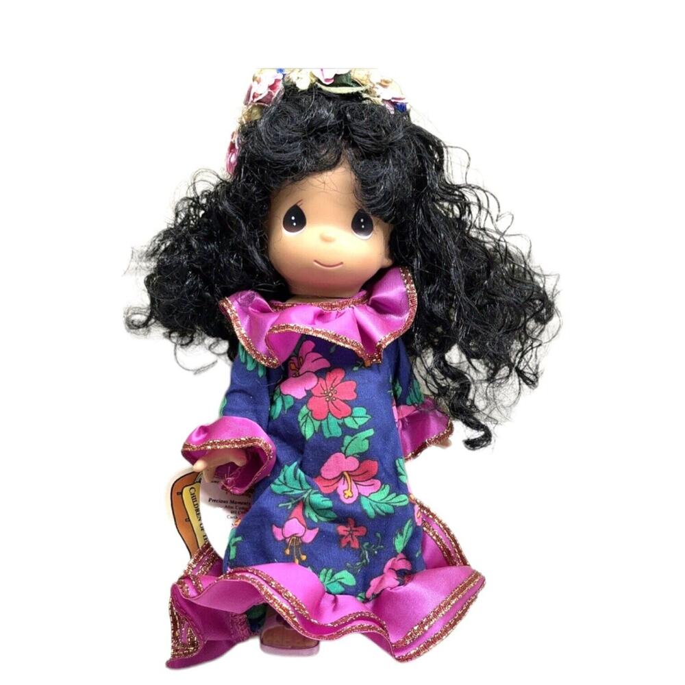 Keiki-Lani Hawaii 1996 Precious Moments Doll Children of the World floral color
